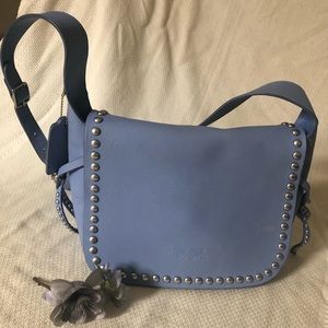 Periwinkle Studded Coach Crossbody